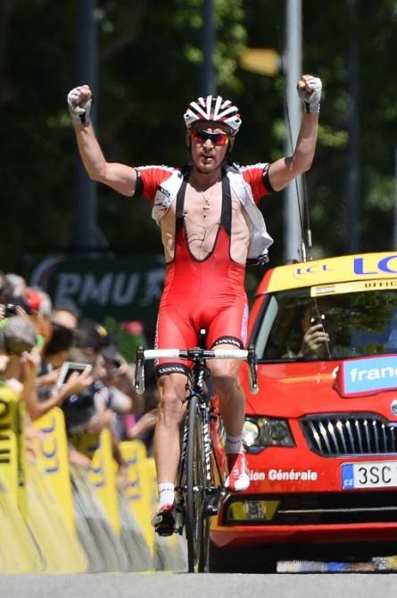 Yuri Trofimov (Katusha) wins the stage at the Dauphine