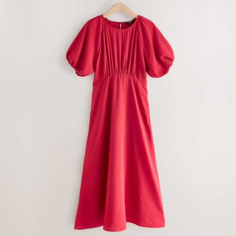 red midi dress from Next