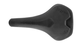 The Model Y saddle from Selle Italia from above showing the T-shape