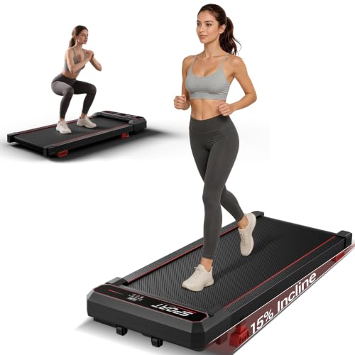 Walking Pad With 3-Level Vibration Modes &amp;amp; Incline, Under Desk Treadmill
