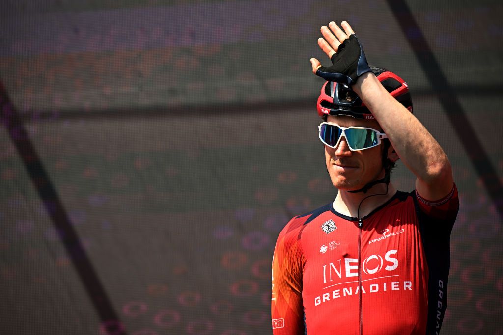ROME ITALY MAY 28 Geraint Thomas of The United Kingdom and Team INEOS Grenadiers prior to the 106th Giro dItalia 2023 Stage 21 a 126km stage from Rome to Rome UCIWT on May 28 2023 in Rome Italy Photo by Stuart FranklinGetty Images