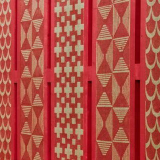 detail of pattern and colour at The ArchiAfrika Pavilion by Studio NYALI