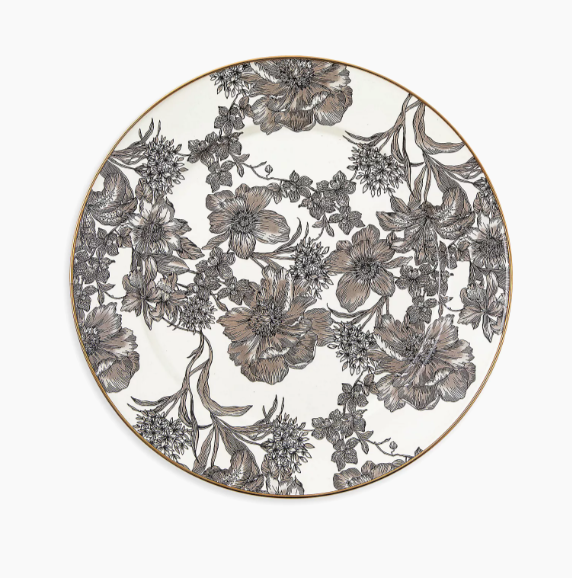 floral plate