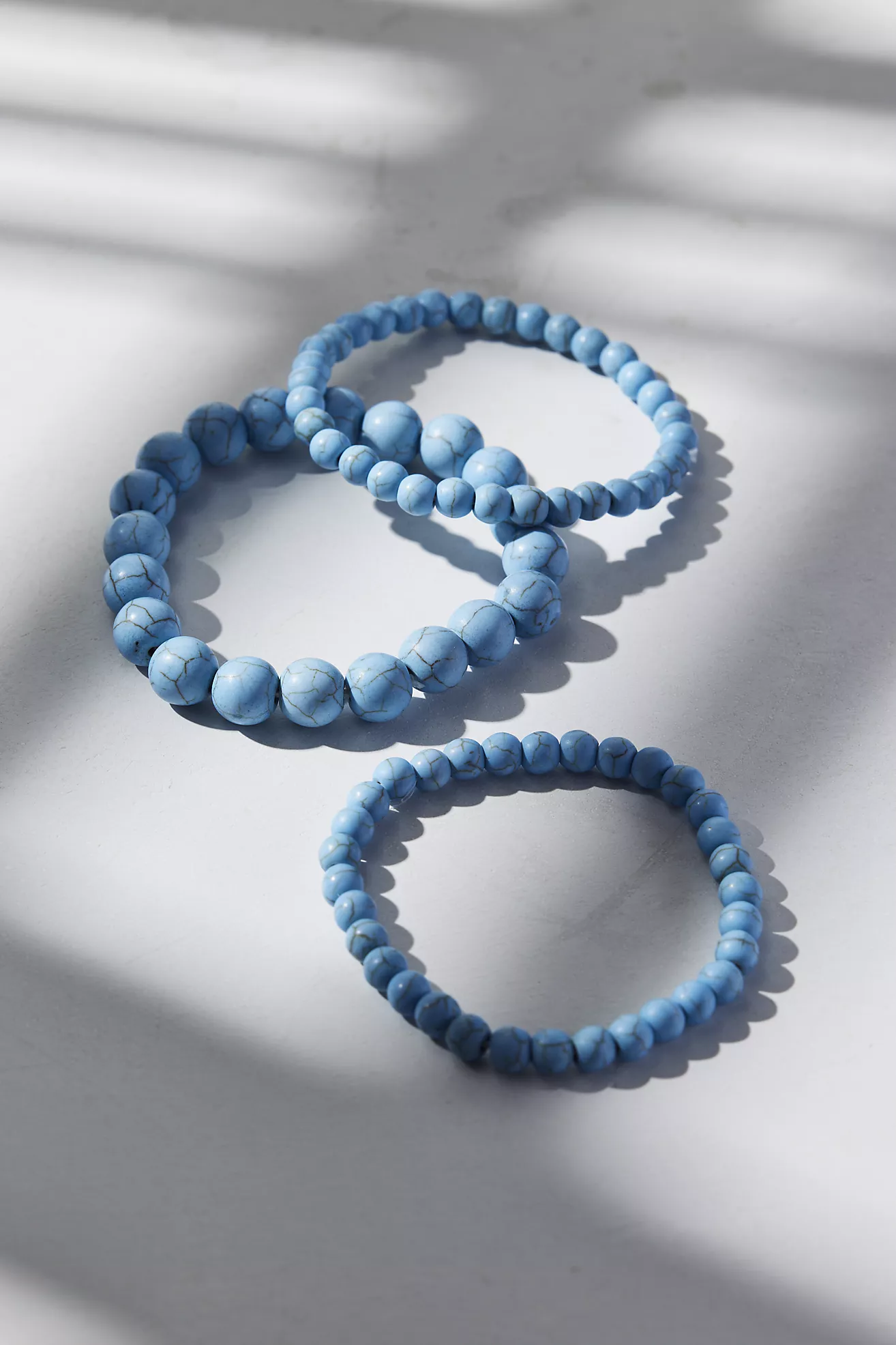 Genuine Stone Beaded Bracelet Set