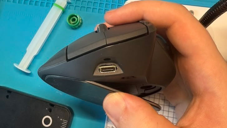 Logitech MX Ergo trackball - DIY improvements
