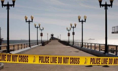 California&amp;#039;s Seal Beach Pier was closed by authorities after a tsunami warning, the sort of weather alarms the proposed GOP budget would cut.