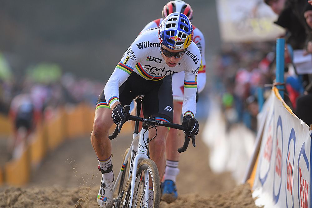 Wout Van Aert and Laurens Sweeck at Belgian cyclo-cross championships