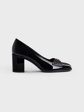 Celine Lily Triomphe Pump in Patent Calfskin