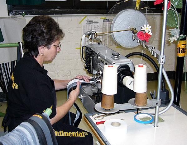 And so begins the stitching process.