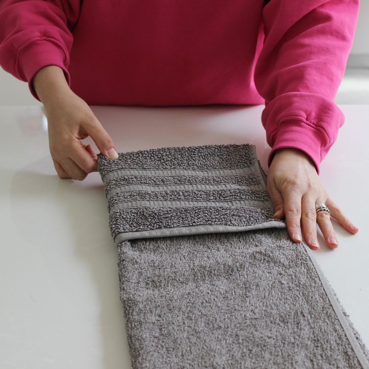 Towel folding hack