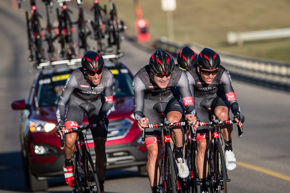 The Bora team finishes with less riders