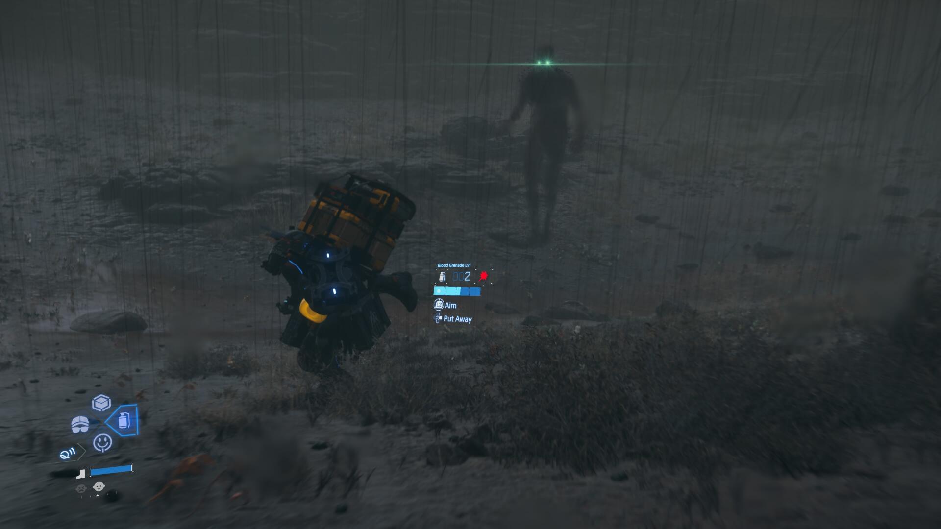 A watcher BT gazes at Sam in Death Stranding 2: On the Beach