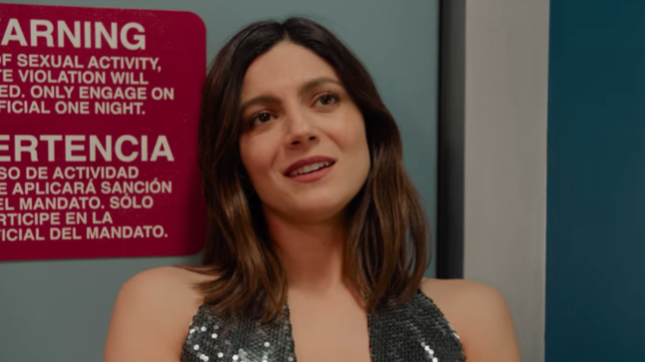 Monica Barbaro looking in awe in One Night Only.