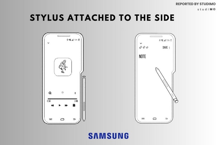 A patented design for an attachable S Pen on the side of the Galaxy Z Fold 6.