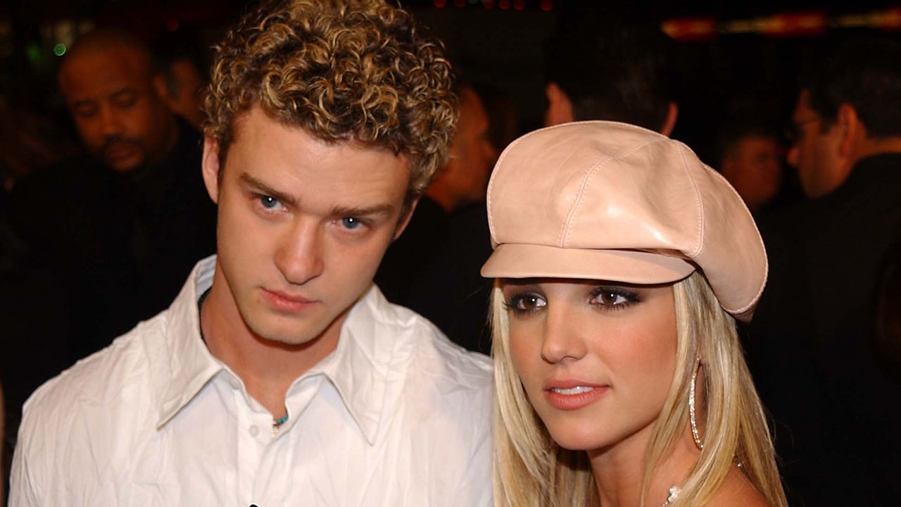 Britney Spears and Justin Timberlake at the &quot;Crossroads&quot; premiere. 