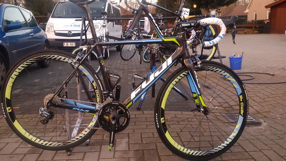 One of the stolen Fuji Tibco-SVB team bikes.