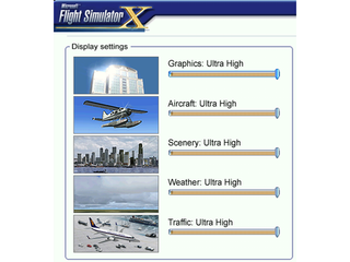 Microsoft Flight X SP2 graphics options 1