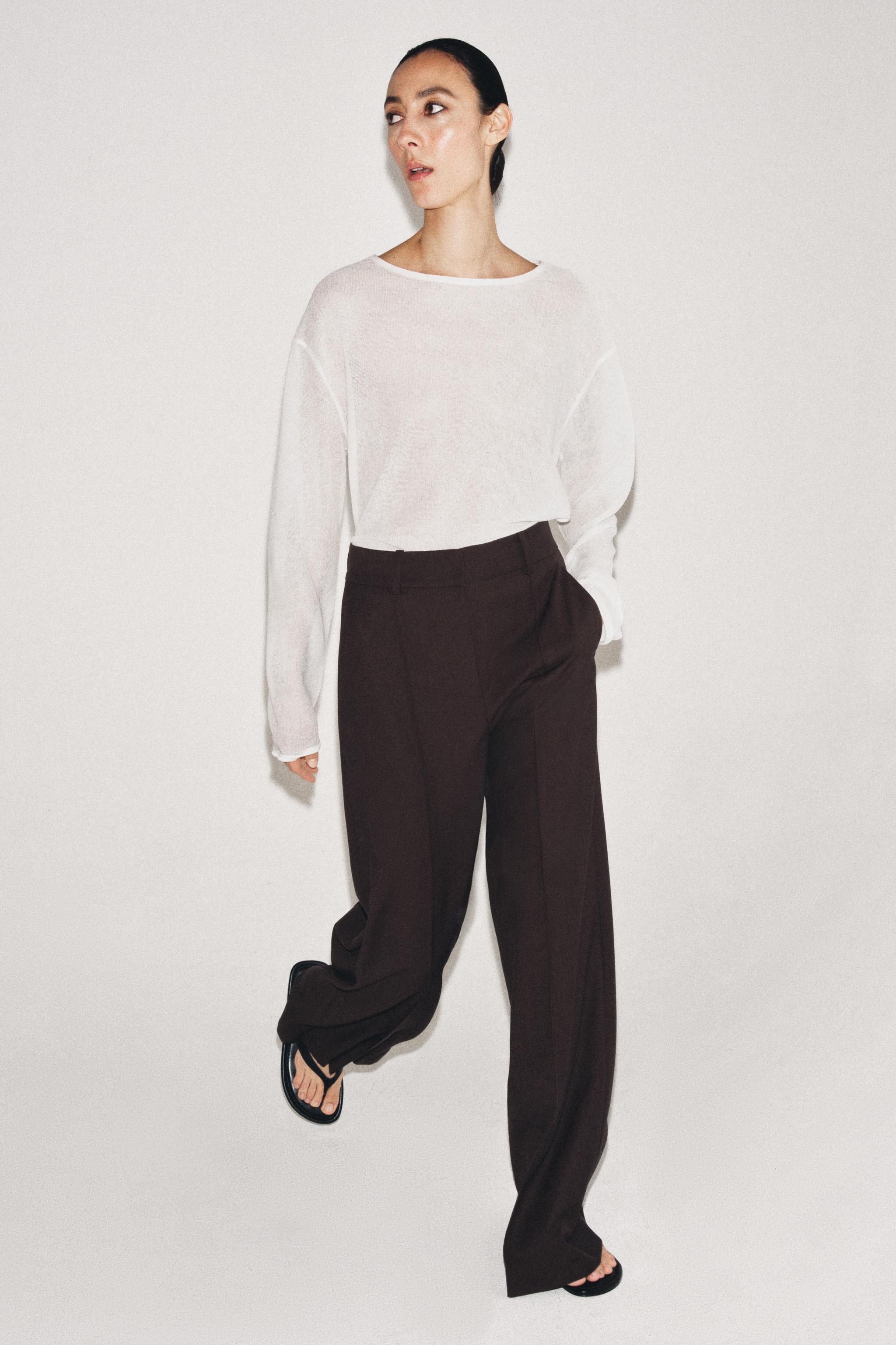 Minimalist Wide-Leg Trousers Zw Collection