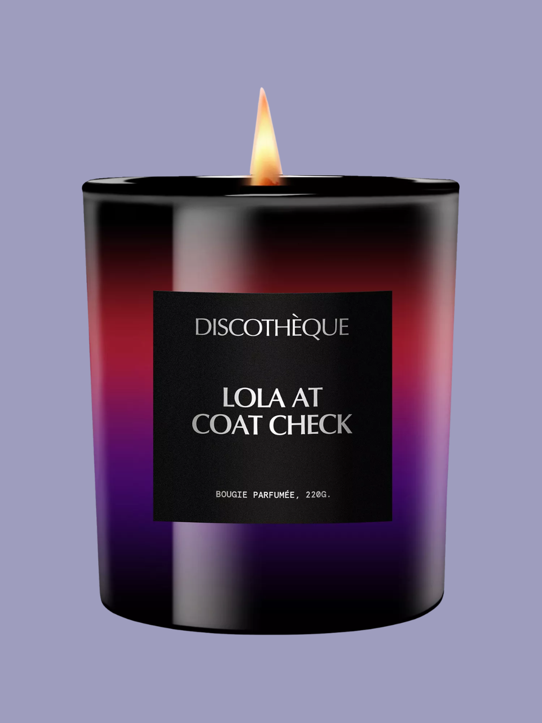 A dark colored candle from Discoth&amp;egrave;que