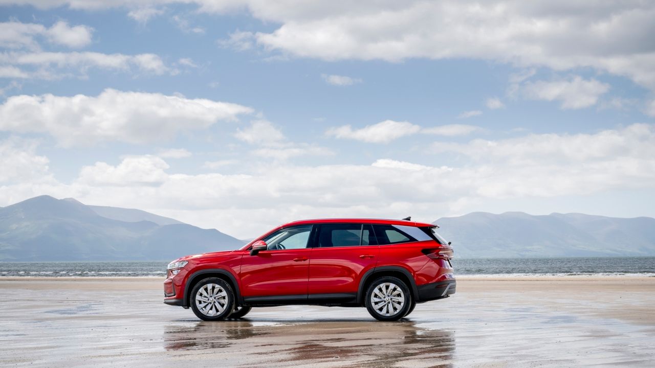 Skoda on a beach