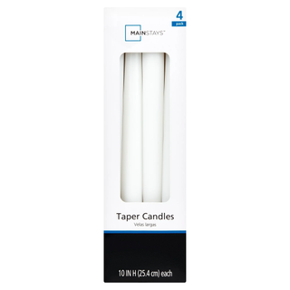 White tapered candles