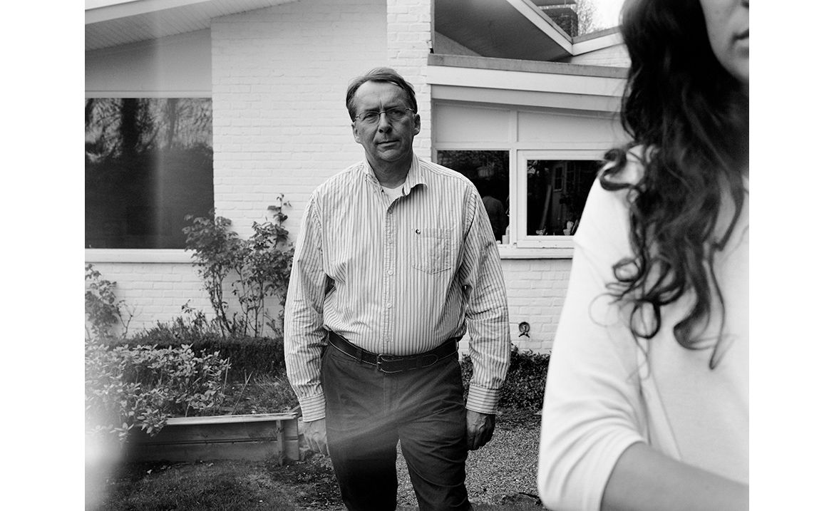 Monochrome photo of a man &amp; woman