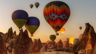 Hot air balloons, Cappadocia.