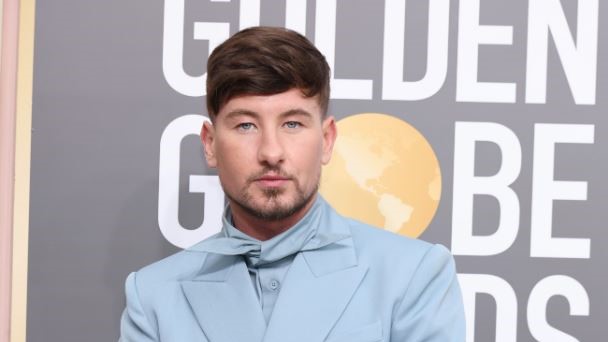 Barry Keoghan on the Golden Globes red carpet