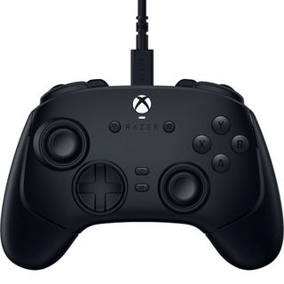 Render of the Razer Wolverine V3 Tournament Edition controller for Xbox and PC, in black.