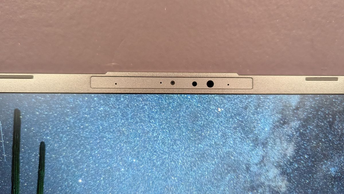 Close-up of the Acer Aspire 14 AI's webcam.