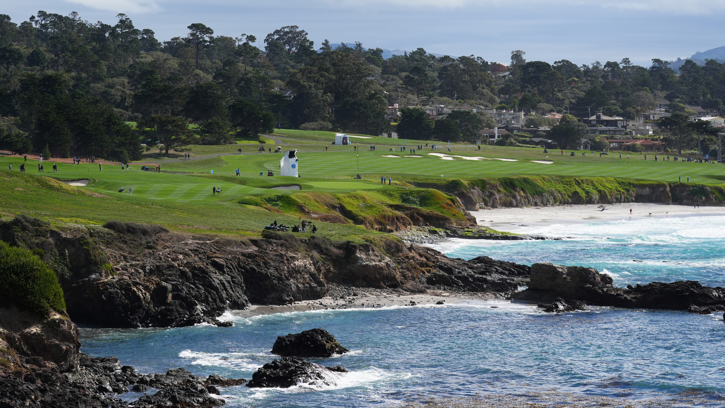 The 9th and 10th holes at Pebble Beach