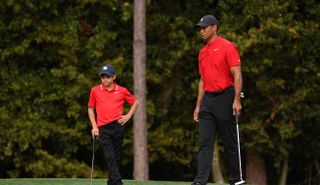 Tiger Woods Seen Hitting Golf Balls