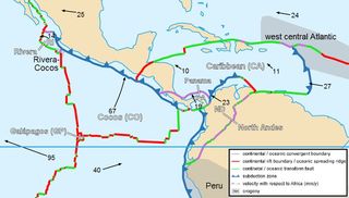 Northern South America plate boundaries