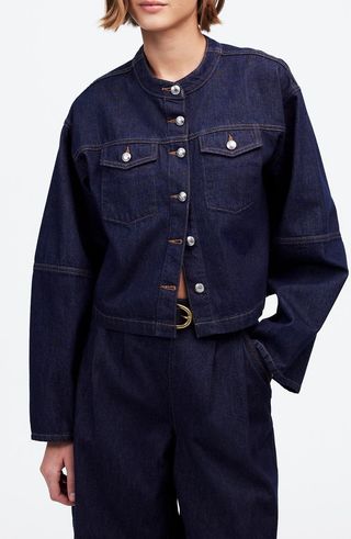 Cocoon Sleeve Denim Jacket