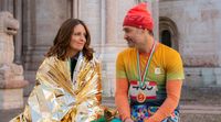 (L to R) Tina Fey as Kate and Will Forte as Jack in Episode 208 of The Four Seasons, Season 2. Cr. ERIKA KUENKA/Netflix &copy; 2025