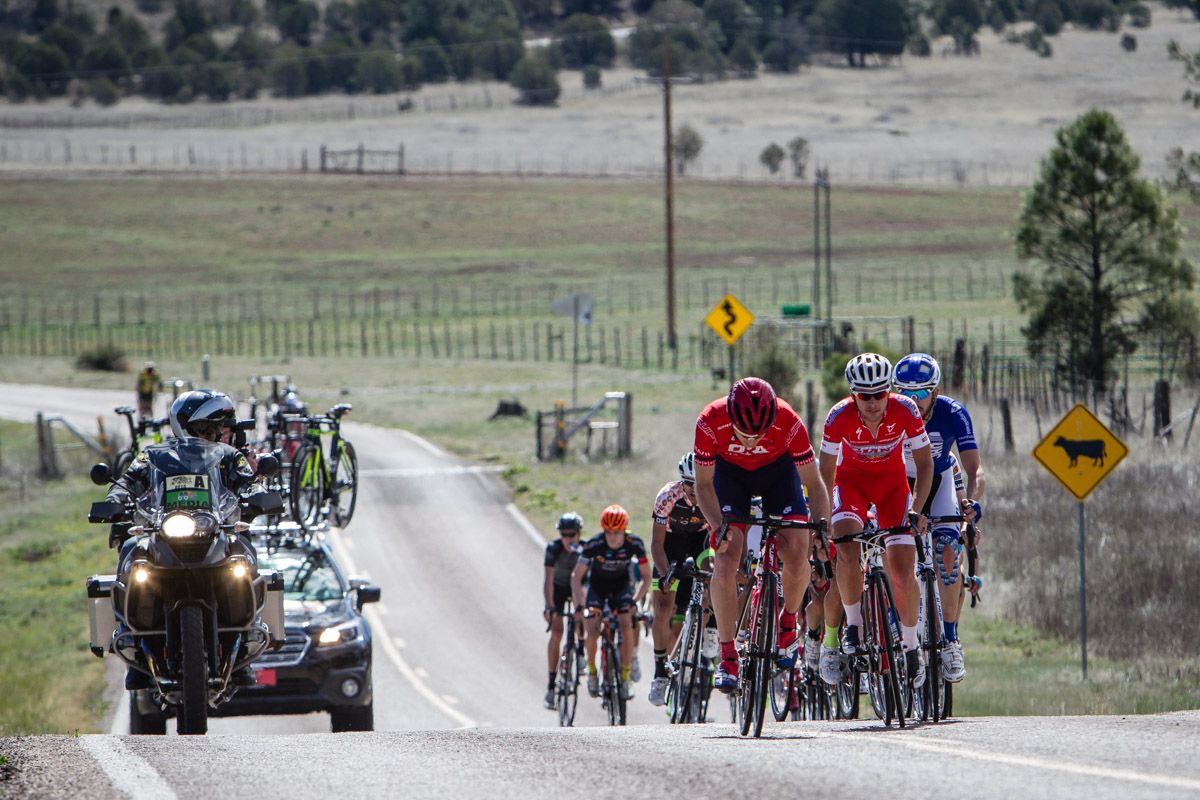 The break on the way to the climb
