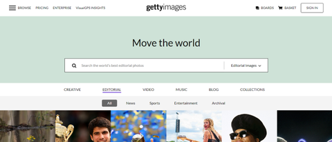 Getty Images during our review process