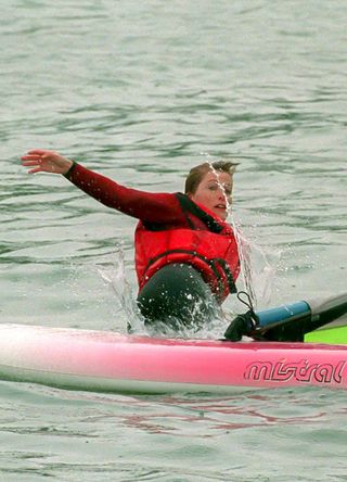 Sophie, Duchess of Edinburgh surfing