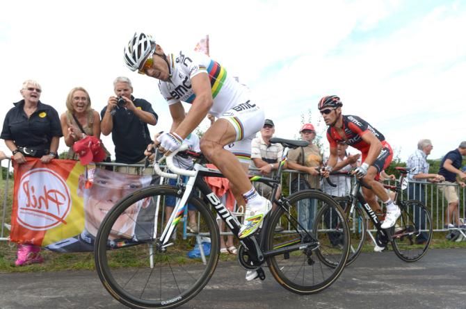 Philippe Gilbert (BMC Racing Team) fought back after a crash