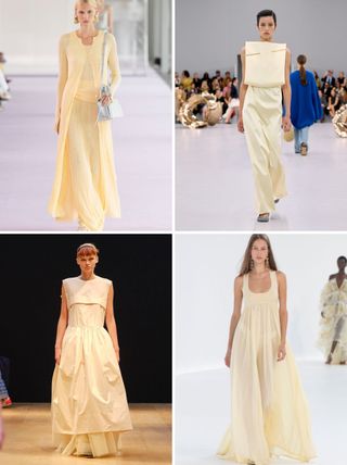 Dress colour trends: butter yellow