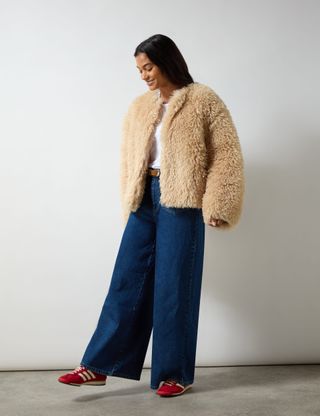 Faux Fur Relaxed Coat