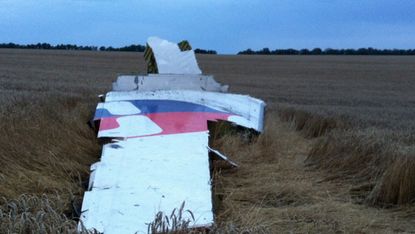 Wreckage from Malaysian airlines Flight MH17