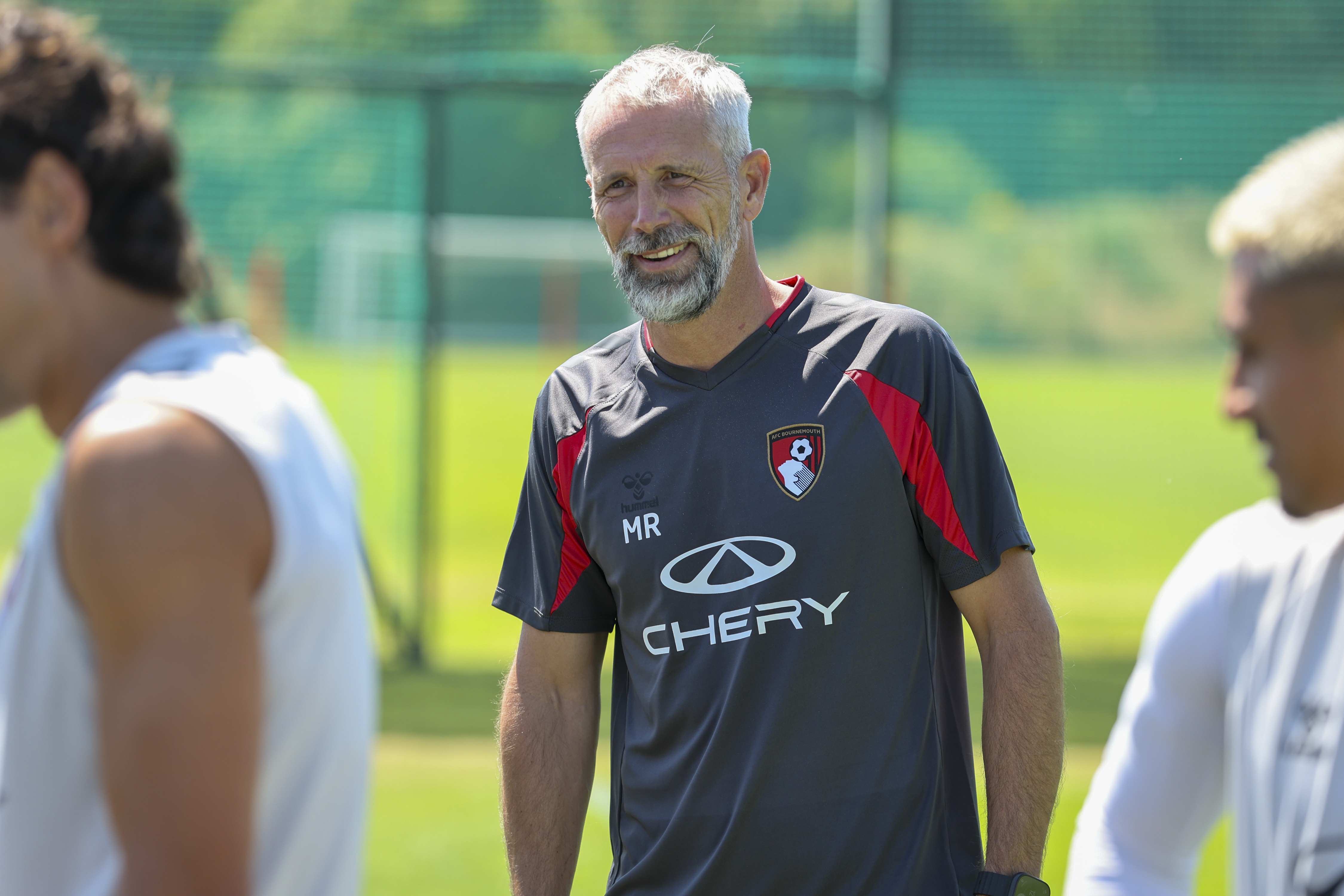 WIMBORNE MINSTER, ENGLAND - JULY 11: Head Coach Marco Rose of Bournemouth during pre-season testing at Canford Performance Centre on July 11, 2026 in Wimborne Minster, England. (Photo by Robin Jones - AFC Bournemouth/AFC Bournemouth via Getty Images)