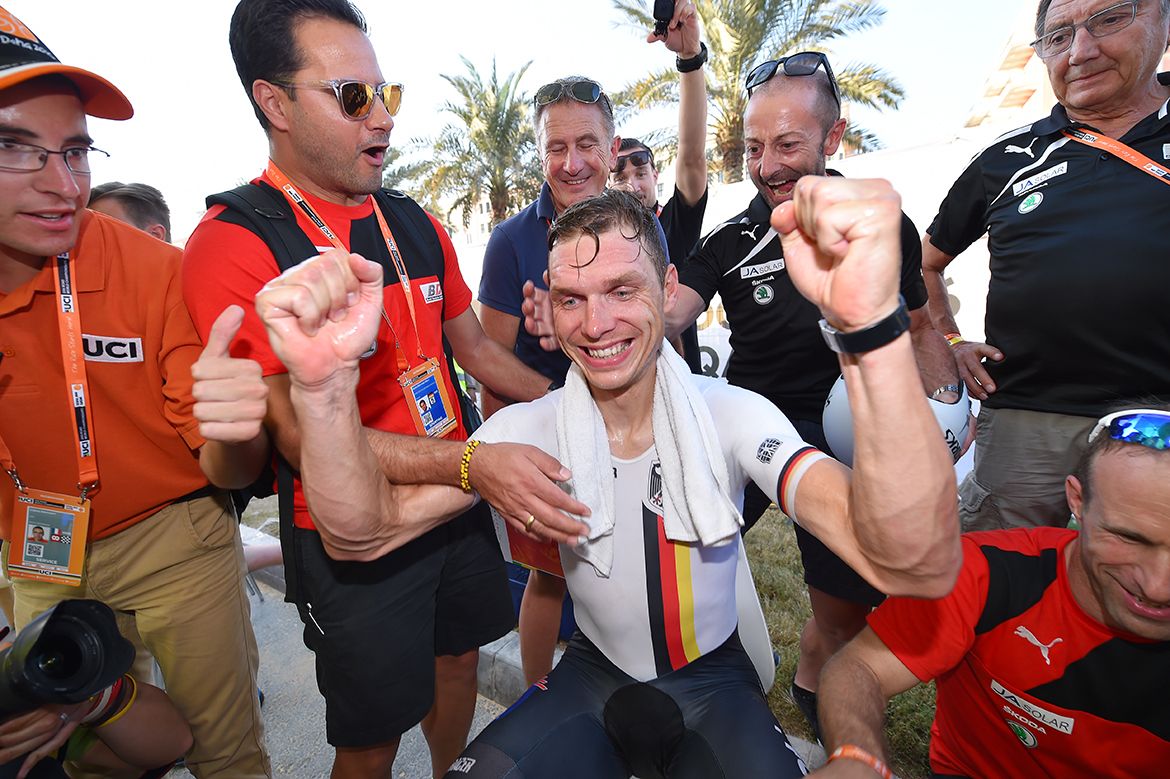 Tony Martin (Germany) after winning the World Championships time trial