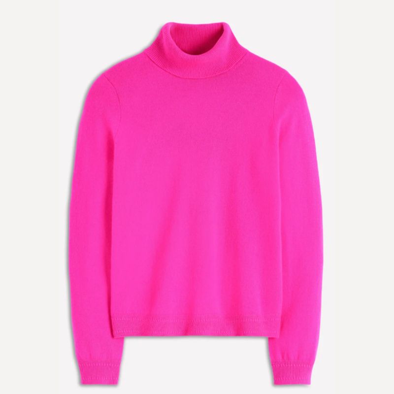 pink cashmere sweater