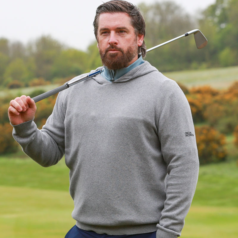 Oscar Jacobson Kennedy Lightweight Knitted Hoodie