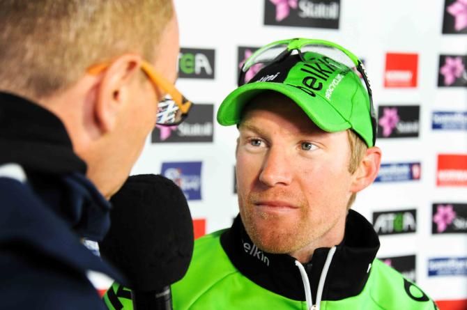 Lars Petter Nordhaug (Belkin) interviewed after his win