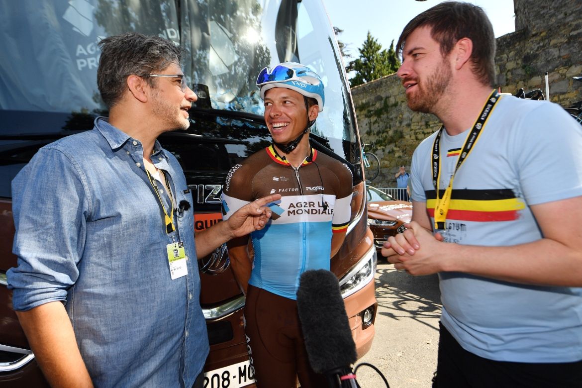 Oliver Naesen (AG2R La Mondiael) at the start