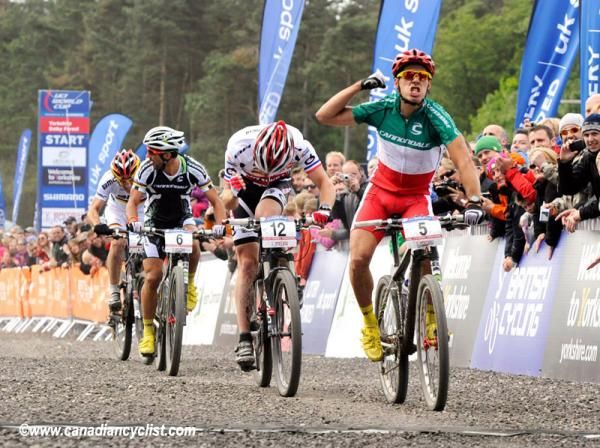 Marco Aurelio Fontana takes the sprint for 3rd