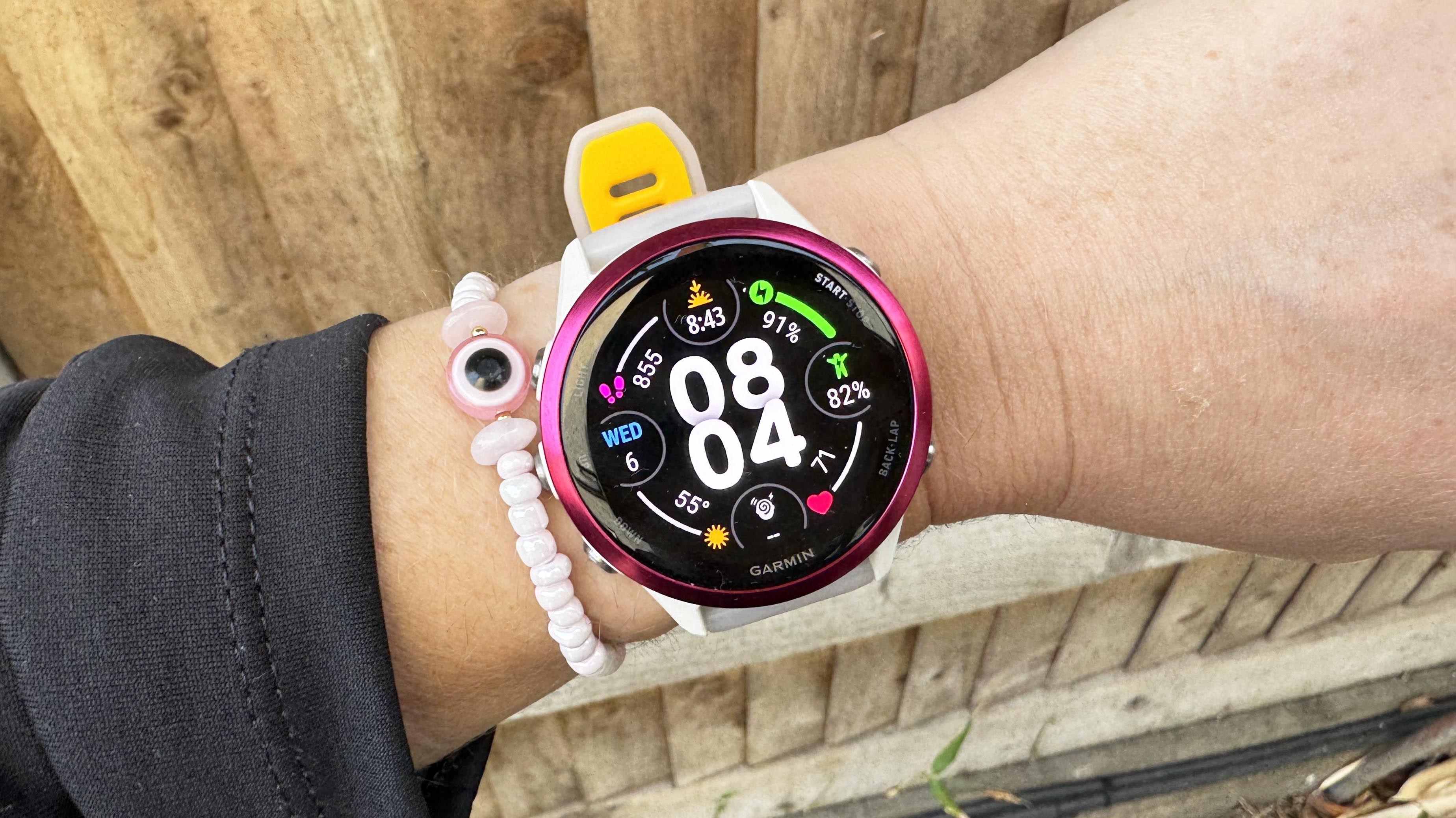 Garmin Forerunner 570 with custom watch face